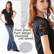 ��NEW�y�āz��Race�X���[�u��Pure��Feminin�X�^�C����X�g���b�`�J�b�g�\�[��ModeCasual
