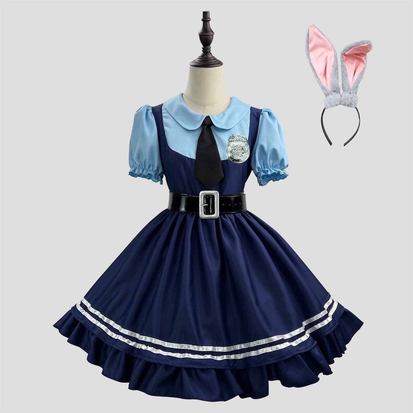 S～6L大きいサイズ★コスプレ メイド服 エプロン ロリータ クラシカル ゴスロリ ハロウィン 3set