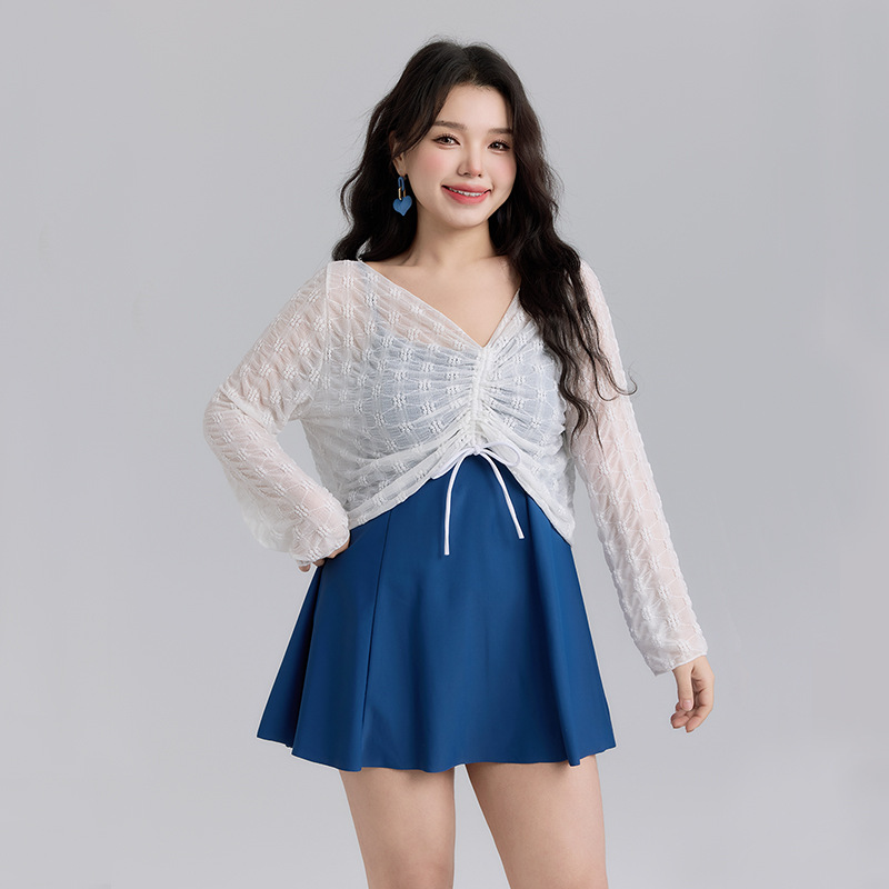 品質保証！2L～6L★水着 水泳 海水浴 ビーチ  ボレロ付き　水着3点セット　ワンピース水着