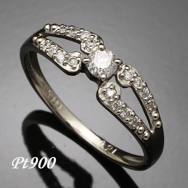 プラチナ ダイヤモンド デザイン リング（指輪） Pt900（u-122-pt） 株式会社 ウイング 問屋・仕入れ・卸・卸売の専門【仕入れなら