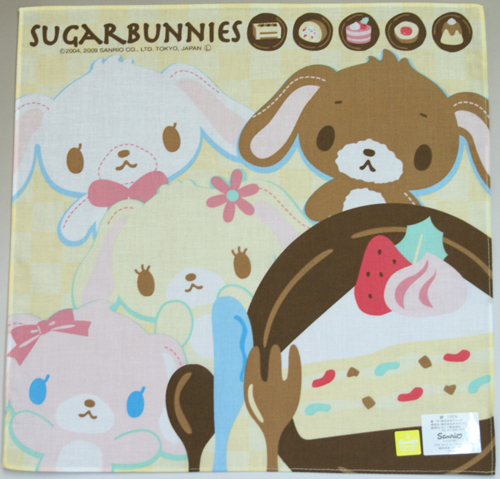 SUGAR BUNNIES シュガーバニーズ_ハンカチ１柄単色１０枚１セット 中央