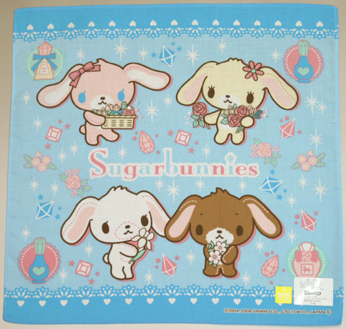 SUGAR BUNNIES シュガーバニーズ_ハンカチ１柄単色１０枚１セット 中央