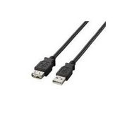 U2C-E20BK ELECOM エレコム  USB2.0延長ケーブル A-A延長タイプ  2.0m