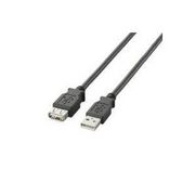 U2C-E05BK ELECOM エレコム  USB2.0延長ケーブル A-A延長タイプ  0.5m