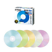 【DRW47PMA5S】 TDK データ用 DVD-RW カラーミックス 5枚パック (インクジェットプリンタ・1-2倍速記録対応
