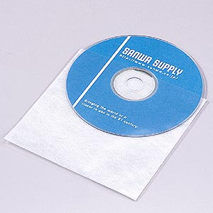 FCD-F100 サンワサプライ CD・CD-R用不織布ケース 100枚セット