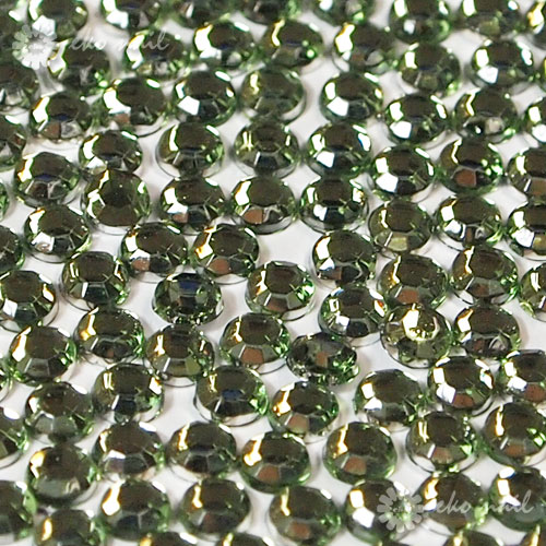 【ネイル業務用】8面カット ネイルに最適なアクリルストーン 10000粒パック ぺリドットグリーン 1.5-3mm