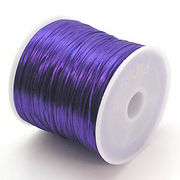 34色展開70m巻　天然石ブレス製作に欠かせない！ゴムテグスパンジー紫　ru6
