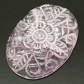 天然石 パワーストーン/ アメジスト・紫水晶　彫刻　アクセサリーパーツルース