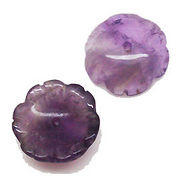 天然石 パワーストーン 卸売/ アメジスト・紫水晶  花・フラワーモチーフ ｔ383