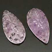 天然石 パワーストーン/ アメジスト・紫水晶　彫刻アクセサリーパーツルース