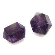 天然石 パワーストーン/ アメジスト・紫水晶　六角ポイント　アクセサリーパーツ
