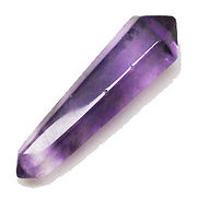 天然石 パワーストーン/ アメジスト・紫水晶　六角ポイント アクセサリーパーツ