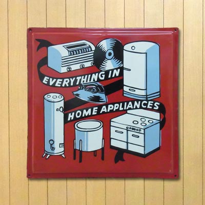 ホーロー看板 HOME APPLIANCES