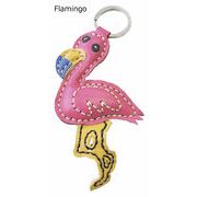 ■ピズム■　レザーkeyホルダー　Flamingo