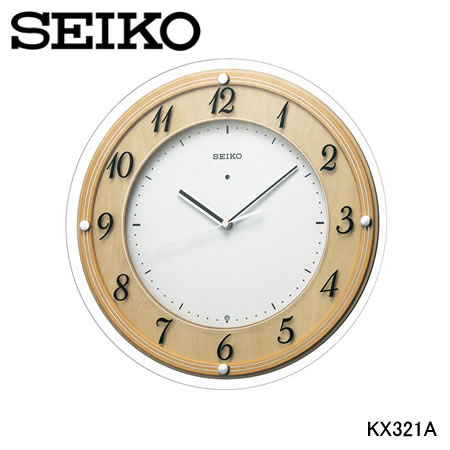 セイコー SEIKO　掛時計 電波時計 連続秒針 スイープムーブメント　KX321A