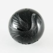【彫刻ビーズ】オニキス 12mm (素彫り) ヤタガラス