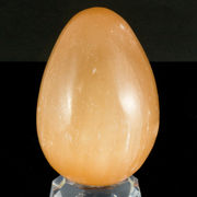 【置き石】天然石たまご型 オレンジセレナイト 約40x60mm