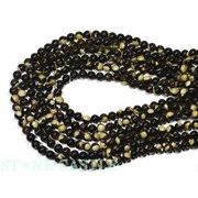 【丸ビーズ】マザーオブパール(ブラウン) 6mm