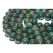 【丸ビーズ】ブラッドストーン 10mm