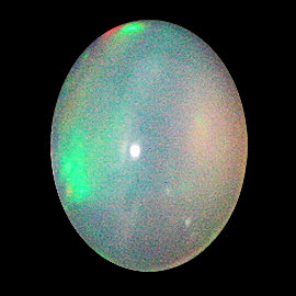 ≪地球からの限定品　1点もの≫天然エチオピアオパール（opal）ルース裸石 7x9mm