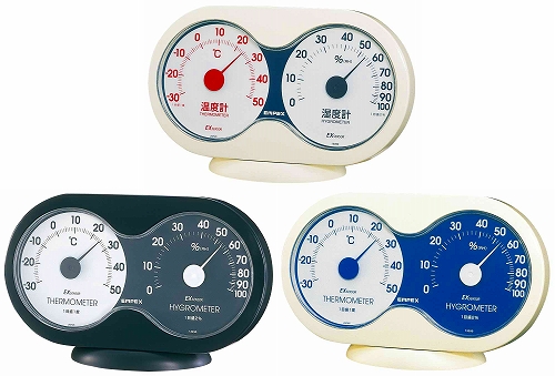 《日本製》【シンプルタイプ】アキュート温・湿度計