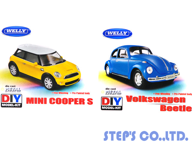 ☆1/43 DIY　モデルキット[MINI COOPER S/Volkswagen Beetle]