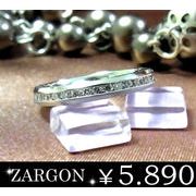 【ZARGON】ザルゴンダイヤモンドCZフルエタニティステンレスリング