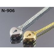 【レディースネックレス】心の扉を開くハートロックネックレス