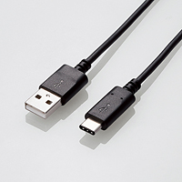 エレコム USB2.0ケーブル 認証品 A-C U2C-AC15NBK 1.5m