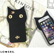 黒猫iphone6/6sケース【即納】スマホケース iphone6 iphone6s 3D ケース 猫 ブラック