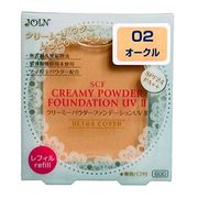 ジョイン SCFクリーミーパウダーファンデーションUV 2 専用パフ付き 12g　02オークル　レフィル