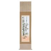 【ご紹介します！信頼の日本製！伝統に培われた技法で製作された高級掛軸！】竹に雀　小森松映