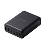 エレコム スマートフォン・タブレット用AC充電器/USB-A6ポート(おまかせ充電)/電源