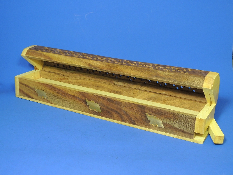 2カラー木製お香用ボックス（収納付）