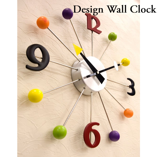 【壁掛時計】デザインウォールクロック【ボール】