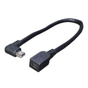 変換名人　USBmini L型ケーブル延長20(右L)　USBM-CA20RL