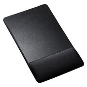 サンワサプライ リストレスト付きマウスパッド(布素材、高さ標準、ブラック) MPD-GEL