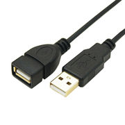 変換名人 極細USBケーブルAオス-Aメス 1m USB2A-AB/CA100