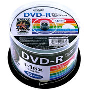 HI DISC　DVD-R 4.7GB 50枚スピンドル 1～16倍速対応 ワイドプリンタ