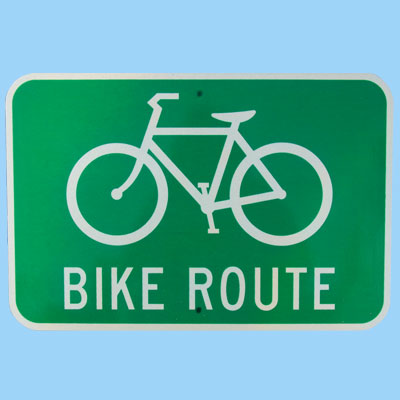 US BIKE ROUTE トラフィックサインボード