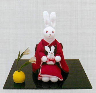 【ご紹介します！安心の日本製！秋の訪れをウサギちゃんが可愛く演出！(新)おすまし兎(赤ちゃん)】