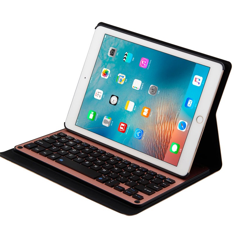 iPad Pro 9.7/iPad Air 2/iPad Air Bluetooth 3.0 着脱式 キーボードケース スタンド機能