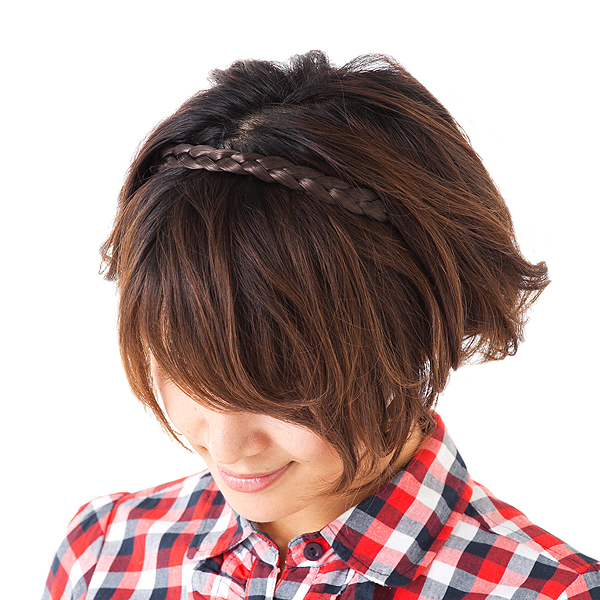 OUTLET価格▼MAGGIO▼【ワンタッチで簡単】ンプルながらも十分な存在感♪ 三つ編みカチューム