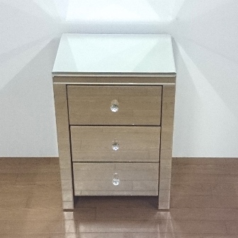 【ミラー家具】　チェスト　鏡　ディスプレイ台　サイドテーブル（直送可能）