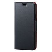 エレコム iPhone XS/ソフトレザーカバー/薄型/磁石付/ブラック PM-A18BP