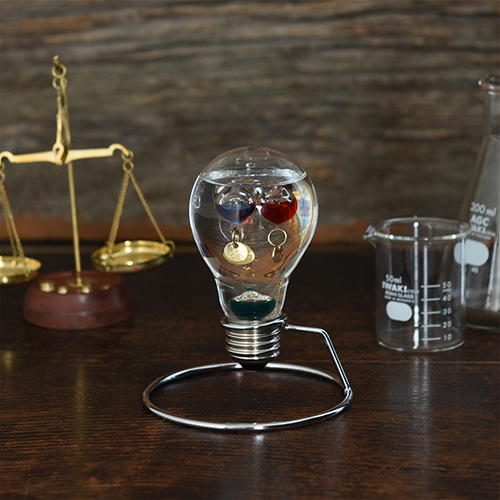 Fun Science ガラスフロート温度計 ガリレオ温度計 電球 閃き / サーモメーター 理化学 ガリレオガリレイ サイエンス