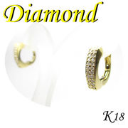 1-1601-08018 GDZ  ◆  K18 イエローゴールド ダイヤモンド  デザイン ピアス