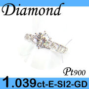 1-9100-4003 TSDS  ◆ 婚約指輪（エンゲージリング） Pt900 プラチナ リング ダイヤモンド 1.039ct