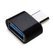 日本トラストテクノロジー OTG USB(A)→USB TypeC変換コネクター(ブラック